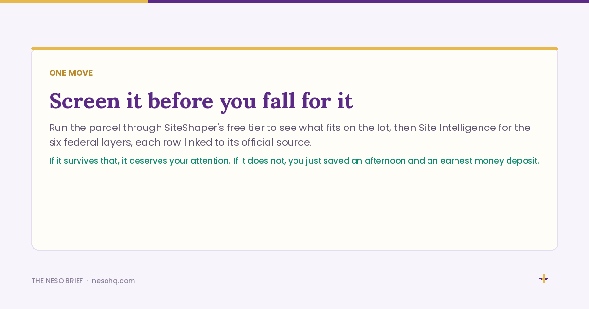 Screen it before you fall for it